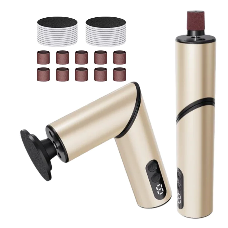 Rechargeable 1800mAh Foot File Foldable Aluminum Alloy Foot Callus Remover