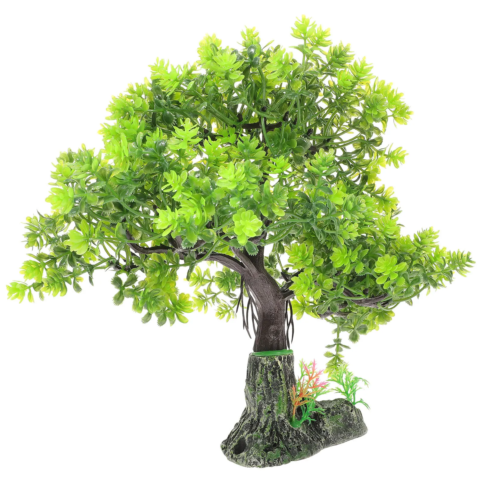 

Small Aquarium Plant Decorative Resin Tree Stylish Home Office Cafe Gift Fake Tree Decorative Aquarium Plant Fish Tank Supplies