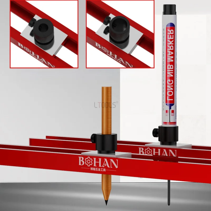 Imagem -04 - Contour Gauge Scribe Tool Perfil Scribe Régua Lápis Ajustável Titular Carpintaria Edge Corner Measuring Perfil Duplicador