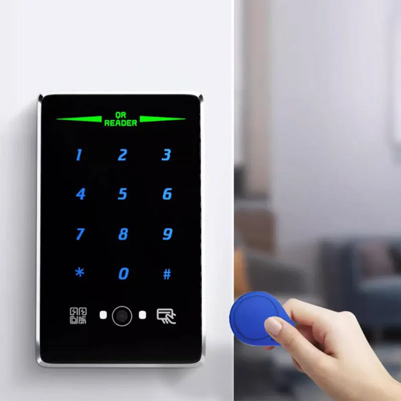 RFID QR Code Reader Waterproof IP68 ID Card 125K Support Wg Format /USB /RS485/RS232 Output Connect To Access Control System