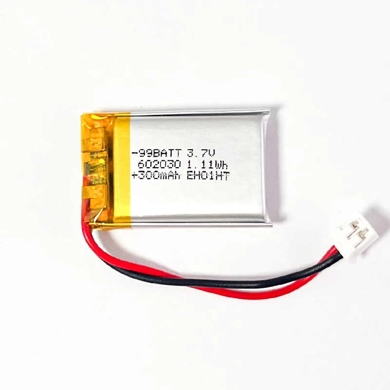 1-10 szt. 602030 300mAh Akumulator litowy 3.7V Li-ion, baterie polimerowe do słuchawek Bluetooth, głośników, zabawek, oświetlenia LED, GPS — 2