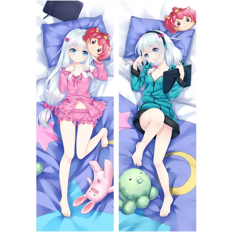 

2WAY/WT Anime Eromanga Sensei Pillow Cover Izumi Dakimakura Case Sexy 3D Double-sided Bedding Hugging Body Pillowcase Customize