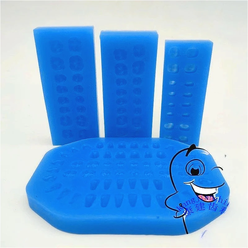 Lab Silicone Jaw Template Teeth Porcelain Crown Casting Tool Bite Jaw Face Crown Full Crown Female Mold Accessories.