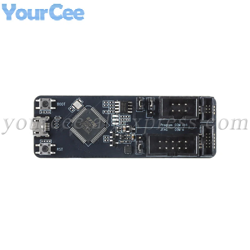 Espressif ESP-Prog Programmiergerät – USB, JTAG, UART, Für ESP32 & ESP8266, Inkl. Kabel, 73,4x25,1mm, FT2232H-Chip