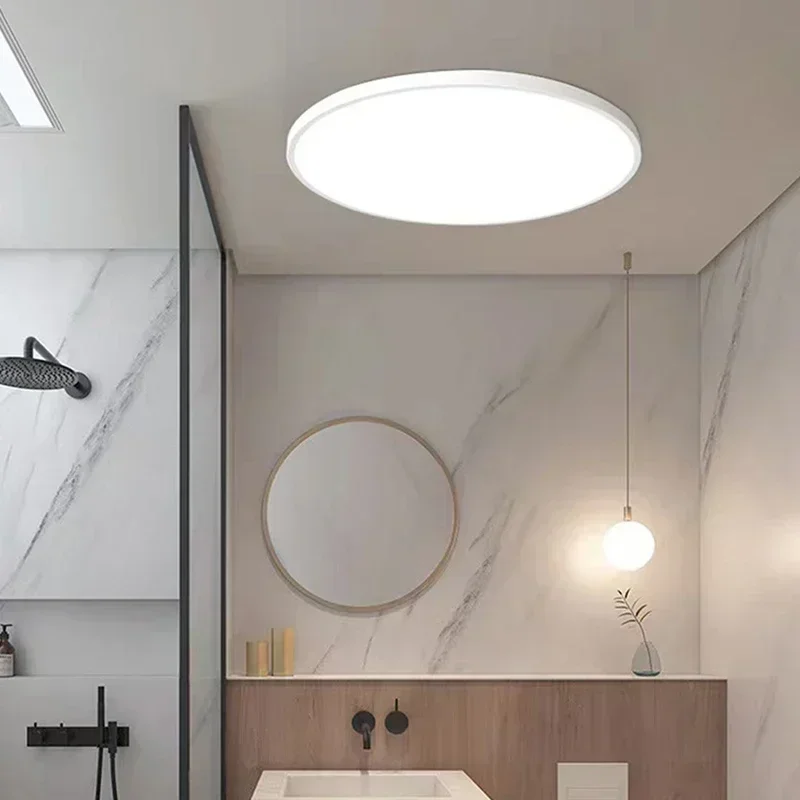 Plafonnier rond LED au design moderne, luminaire décoratif d'intérieur, idéal pour un salon, une chambre à coucher, une salle à manger ou une cuisine