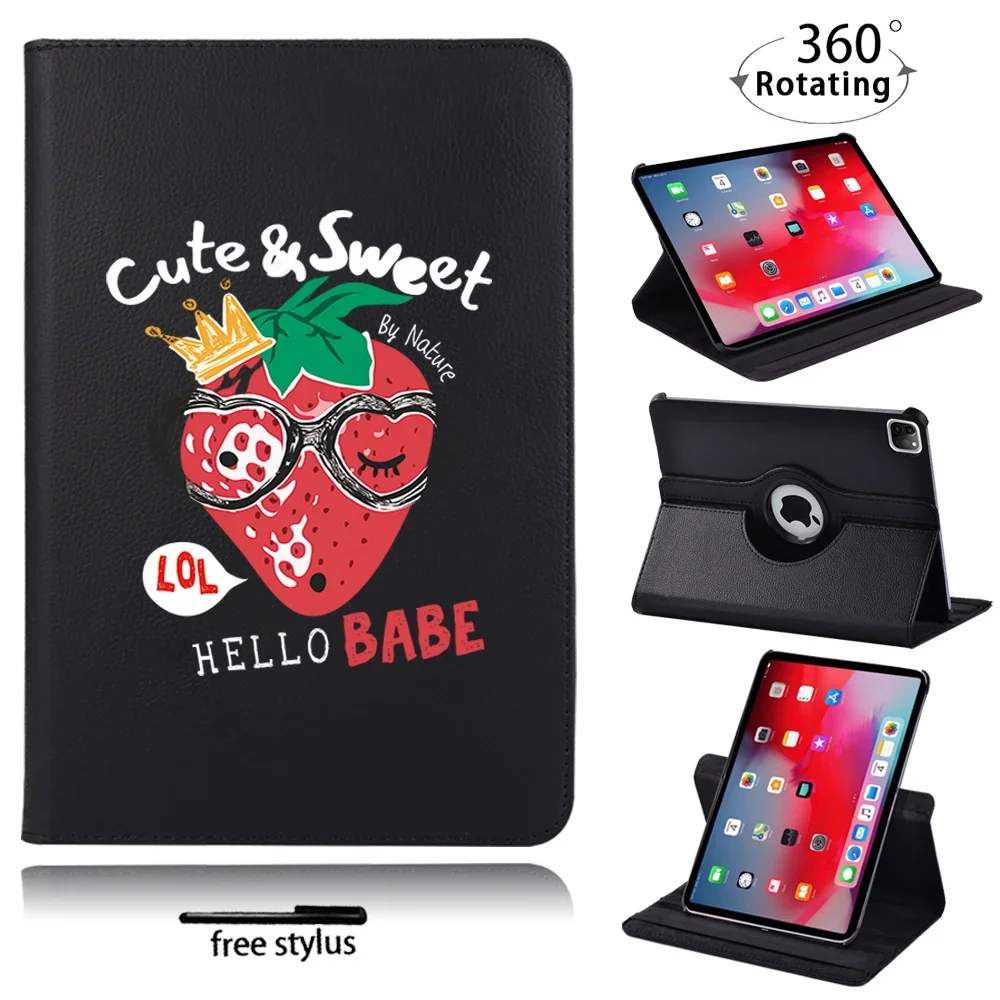 

Чехол для планшета Apple IPad Air 4/Air 3/Air 1/Air 2, вращающийся на 360 градусов противоударный чехол из искусственной кожи с бесплатным стилусом