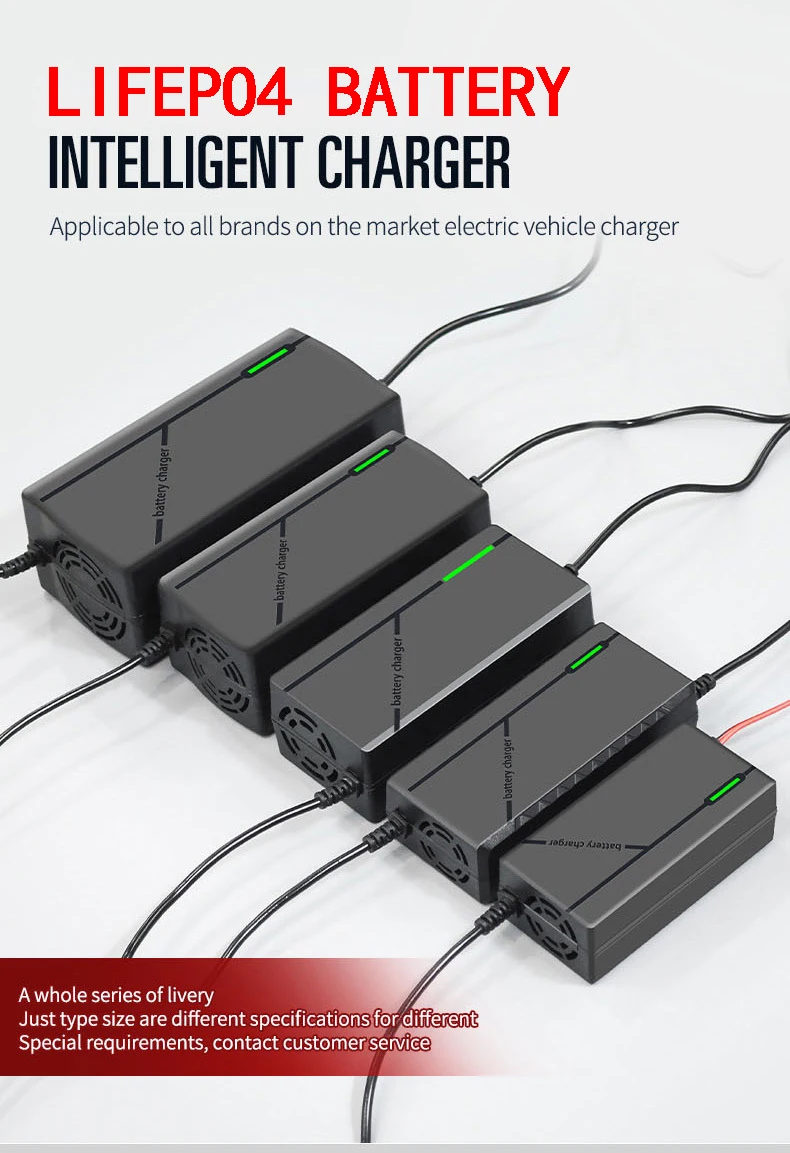 LiFePo4-Ladegerät 12 V, 24 V, 5 A, 10 A, Autobatterieladegerät, 110–220 V, intelligentes Motorrad-Batterieladegerät, 14,6 V, 29,2 V, Schnellladegerät, sieben Schutzfunktionen für Autos, Wohnmobile und Yachten – Detail 1