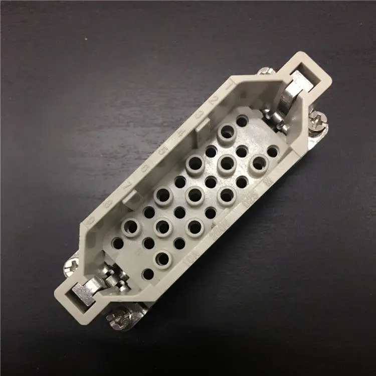 New heavy-duty connector, rectangular receptacle, aviation plug 25 pins/pin HD-025-M/F 10A/250V 2PCS