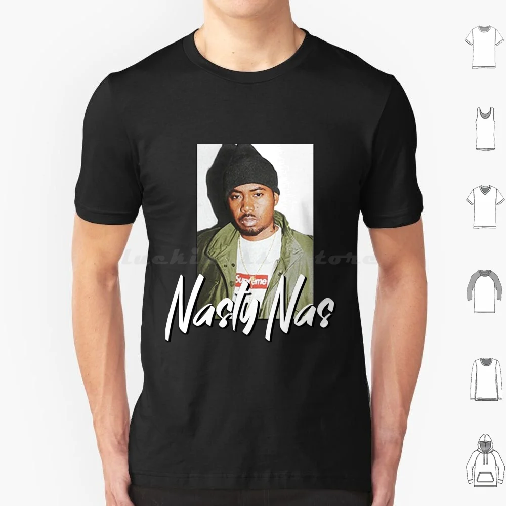 

T Shirt Big Size 100% Cotton Nas Illmatisch Rap Hip Hop Nas Illmatic Album Cover Stillmatisch Es Wurde Geschrieben K 