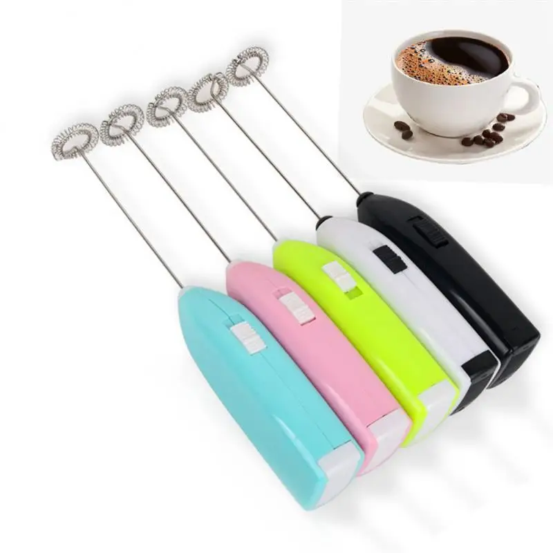 Electric Milk Frother Kitchen Drink Foamer Whisk Mixer Stirrer Coffee Cappuccino Creamer Whisk Frothy Blend Whisker Egg Beater