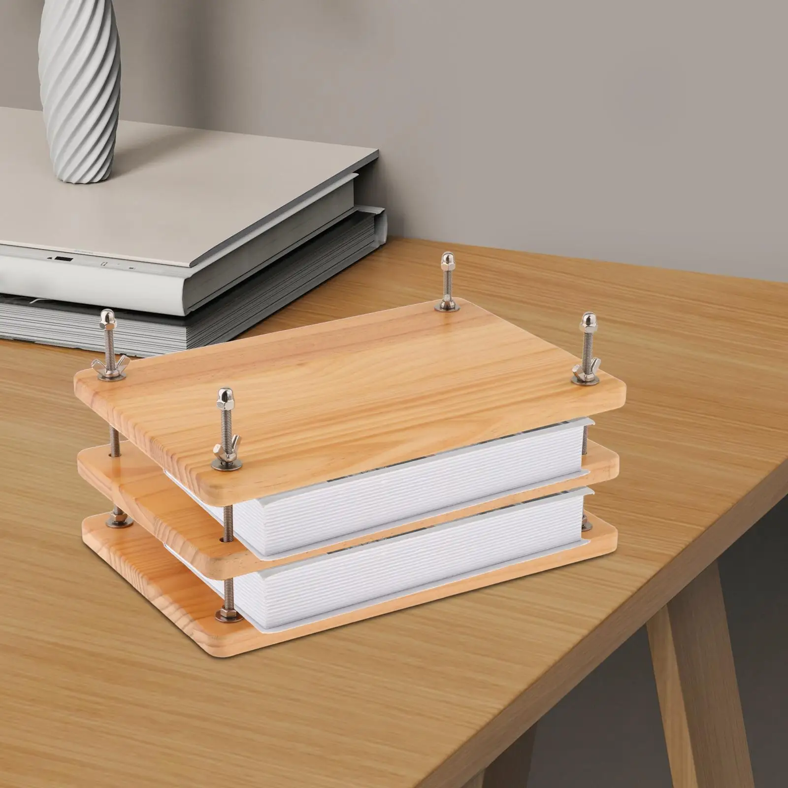 Prensas de encadernação de madeira Ferramenta, Multiuso, Desktop, Casa, Escritório, DIY, Encadernação, Documentos, Etiquetas