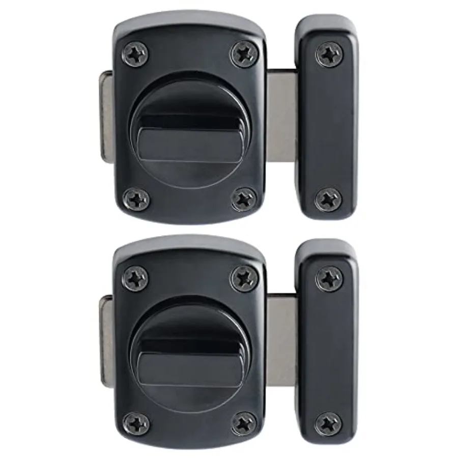 Double Sided Gate Latch Slide Bolt Lock Set
