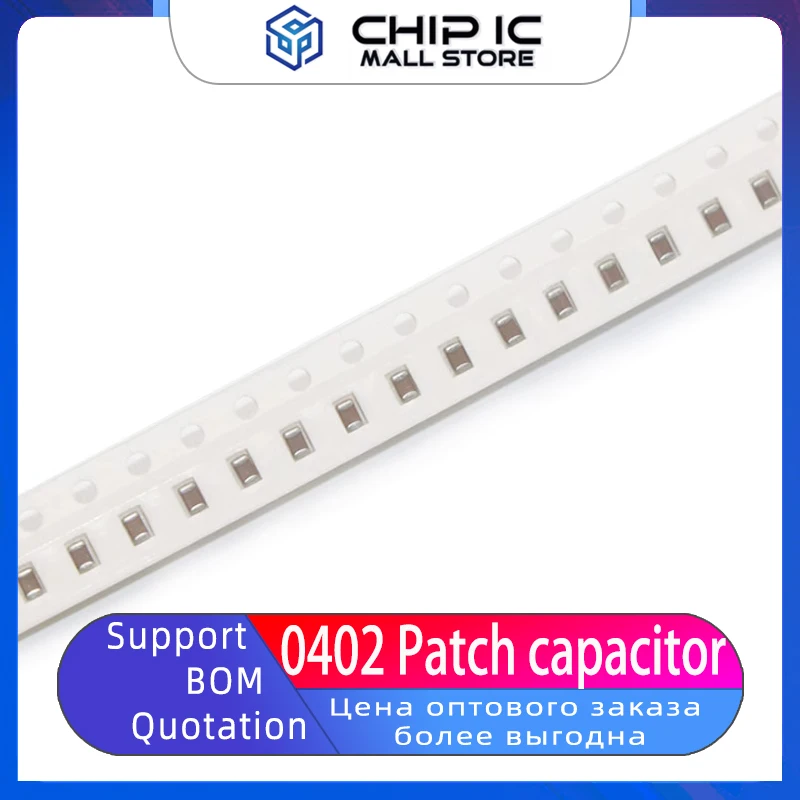 100PCS 0402 Patch Capacitor 50V 100V COG NPO 5% New Original Stock