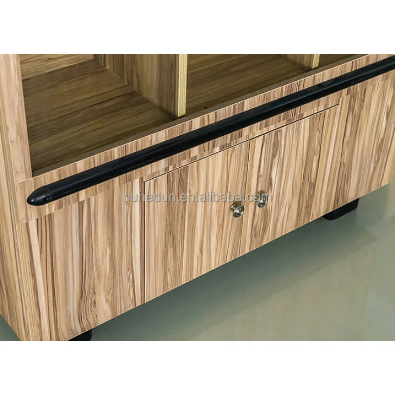 custom.Dry Goods Display Stand Bulk Square Island Cabinet with Iron Gondola Shelf Dried Fruit Metal Grocery Shelves