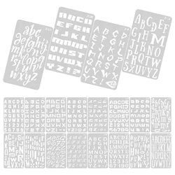 20 Sheets Letter Template Stencils for Wood Burning Alphabet Molds Painting Dies