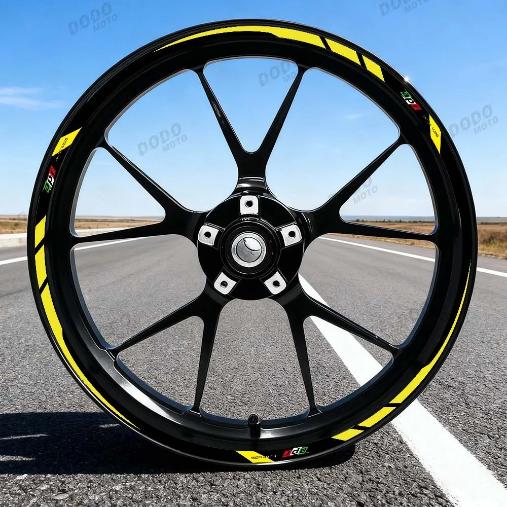 Reflective Motorcycle Hub Waterproof Refit Sticker 17 Inch Racing Tire Inner Ring Decorative Decal For RS457 rs457 RS 457 2