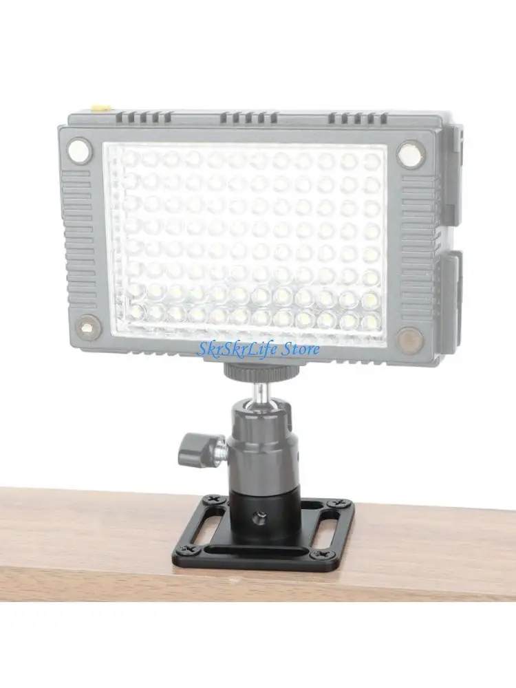 E65E Aluminum Mounting Panel For CCTV Equipment 1/4 Thread Tripod Adapter Holder Wall Ceiling Surveillances Mount
