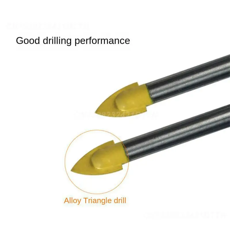 1~5PCS Glass Ceramic Tile Drill Hole Opener Hardness 6/8/10/12mm Woodworking Tools Triangle Carbide Core Drills Triangle Drills