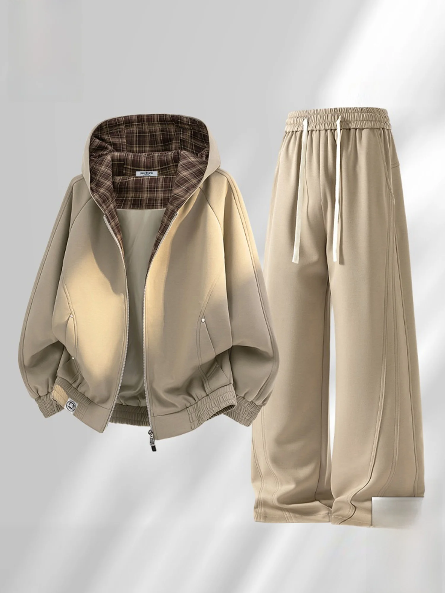 

PaulFrank Japanese Sle Open Cardigan Sweatirt Wide Leg Pants Men's Spring New Loose Casual Sports Set Monkey Mouth