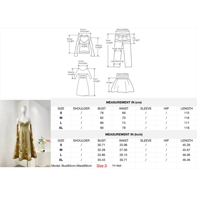 Abito longuette da donna per spaghetti da vacanza in lino senza maniche con stampa floreale verde oliva stile spiaggia