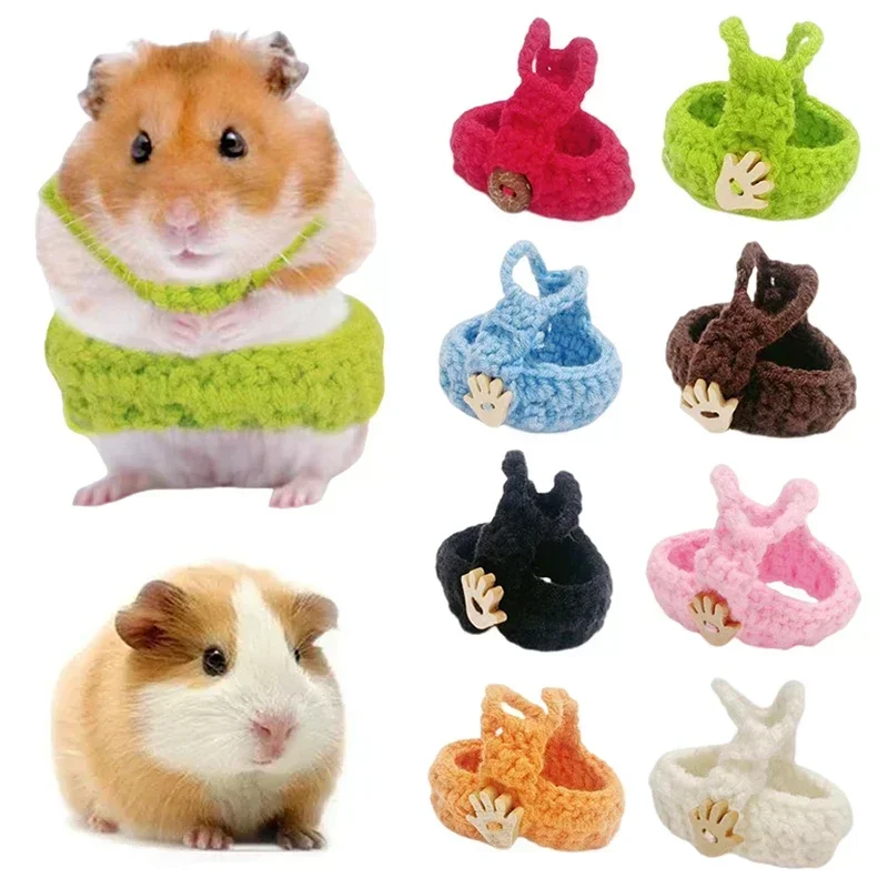 Clothes Christmas Costume Hand Party Pet Vests Lovely Hamster Tops Knitted Small Animals Guinea Mini Pig