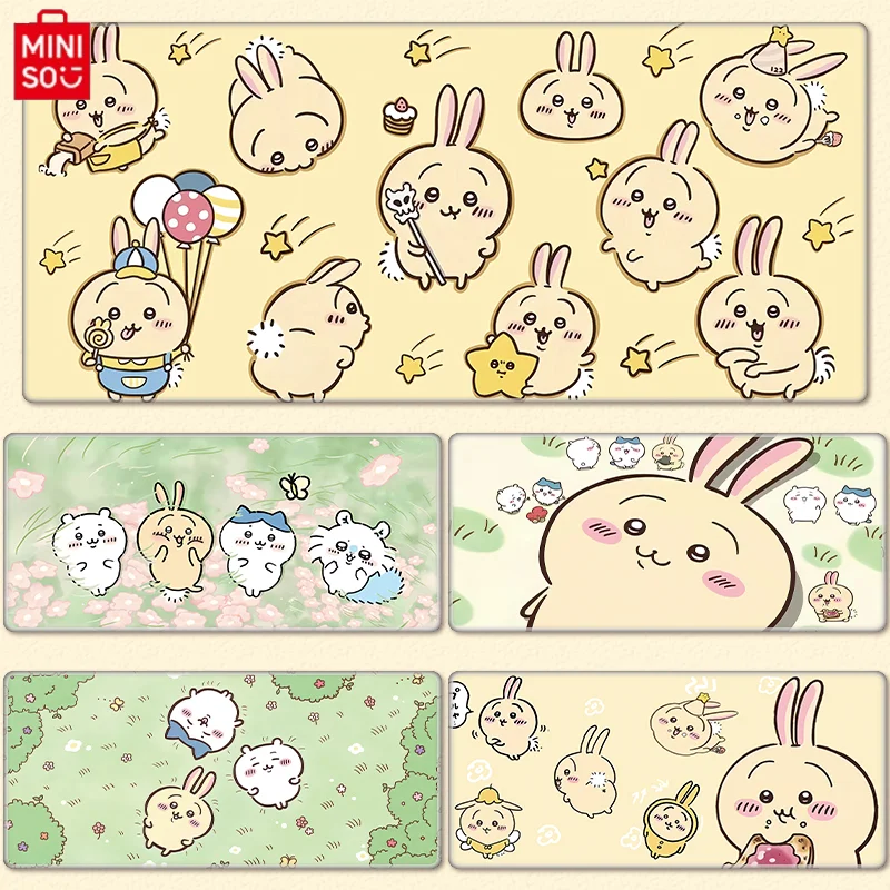 

Miniso Chiikawa Mouse Pad 900x400mm Oversized Cartoon Cute High-value Computer Keyboard Desktop Pad Student Stationery