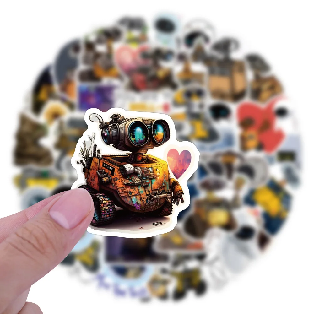 10/30/50PCS Pixar Animation Wall E Stickers Disney Cartoon Sticker Scrapbook Laptop Guitar Car Bike Skateboard Decals Kids Toys