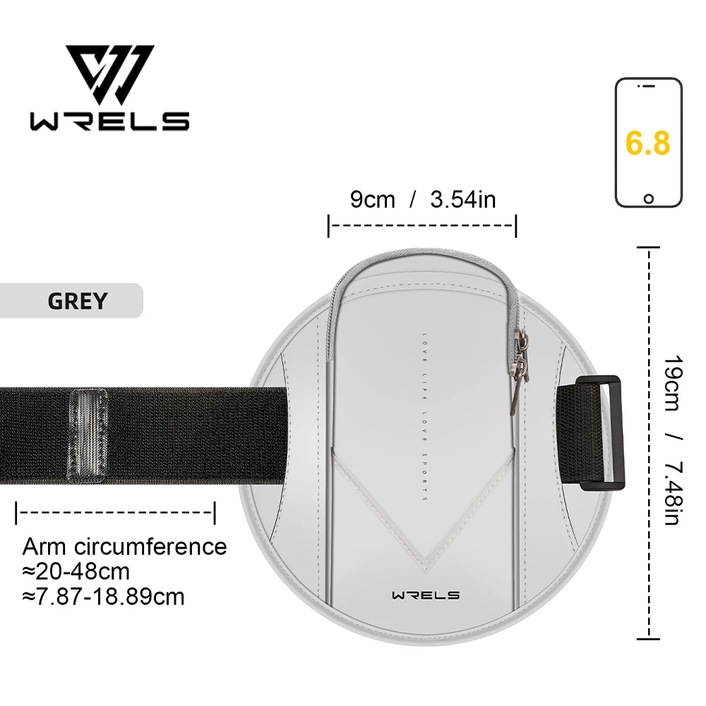 حقيبة ذراع لتنظيم الهاتف الخلوي ذات سعة كبيرة، حافظة ذراع رياضية مقاومة للماء وغير منفذية