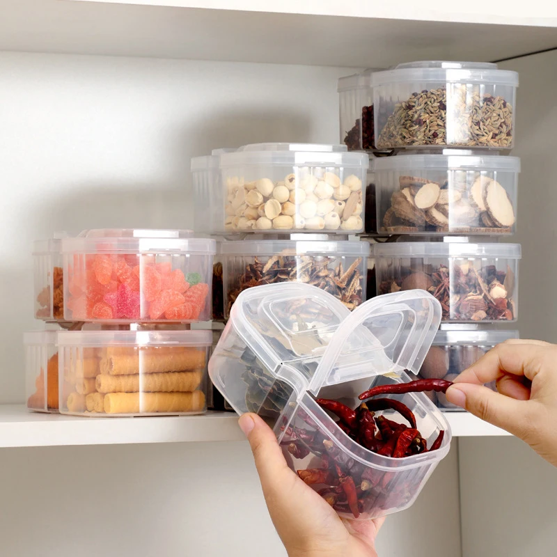 Refrigerator Separate Food Storage Containers With Lid Seal Fresh Box Organizer Vegetables Containers For Kitchen