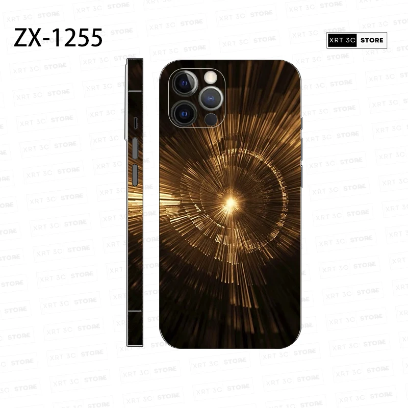 Colorful Skin Sticker for iPhone16 15 Pro Max 14 13 17 Phone Sticker Back Film Side Frame Protector (Not Phone Case)
