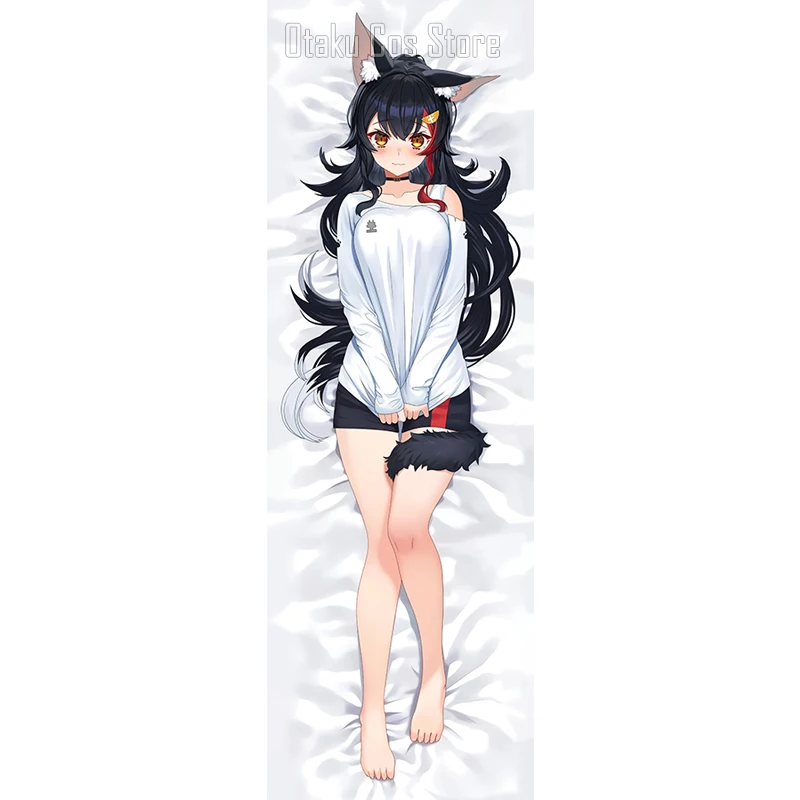 Anime Hololive Vtuber Ookami Mio Sexy Dakimakura Hing Body Pillow Case Japanese Pillowcase Cover Cushion Bedding New SS