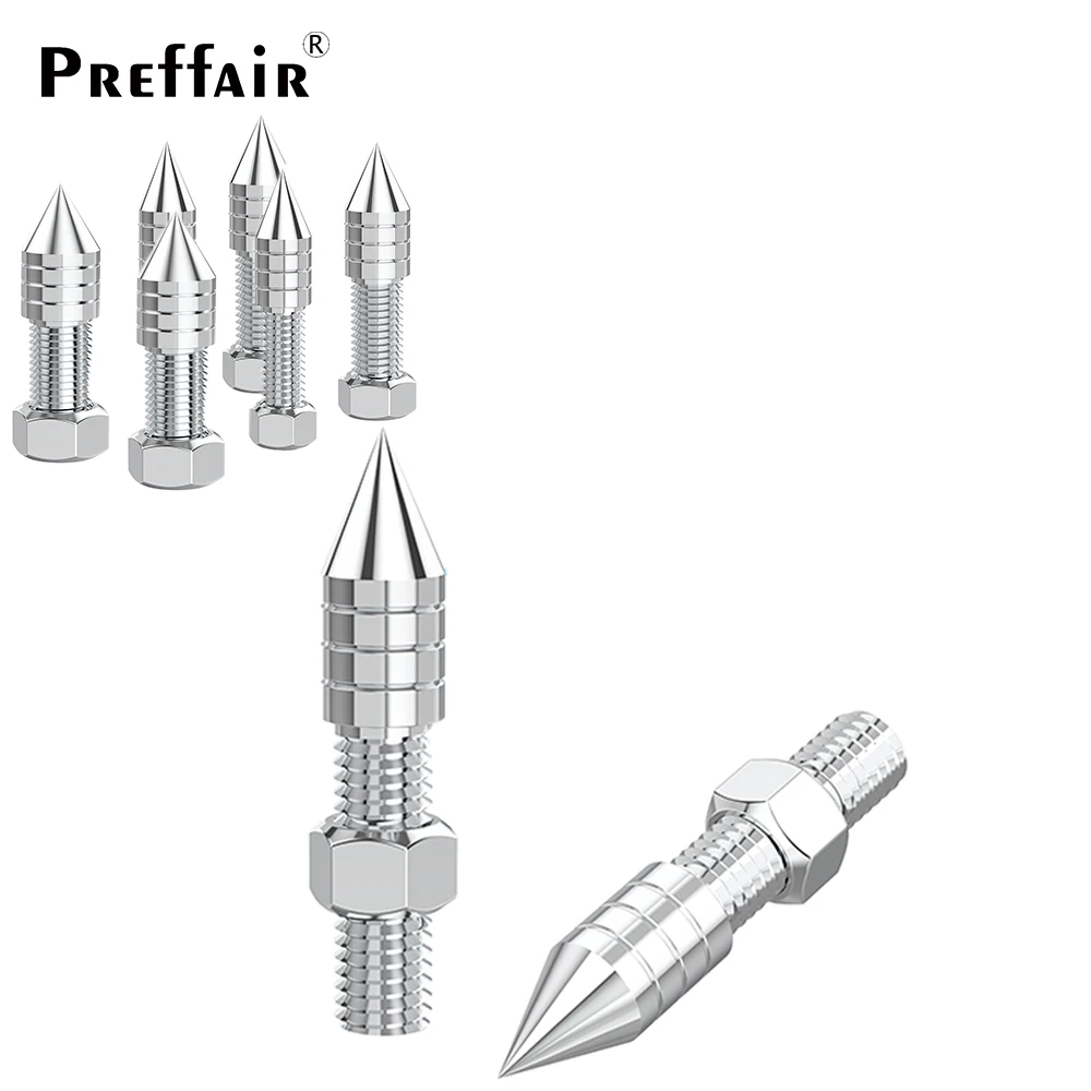 Preffair M6 M8 M10 Edelstahl-Lautsprecher mit Gewindespikes, Hifi-Audio-Subwoofer, Isolationsständer, Fußkegel, höhenverstellbar – Detail 5