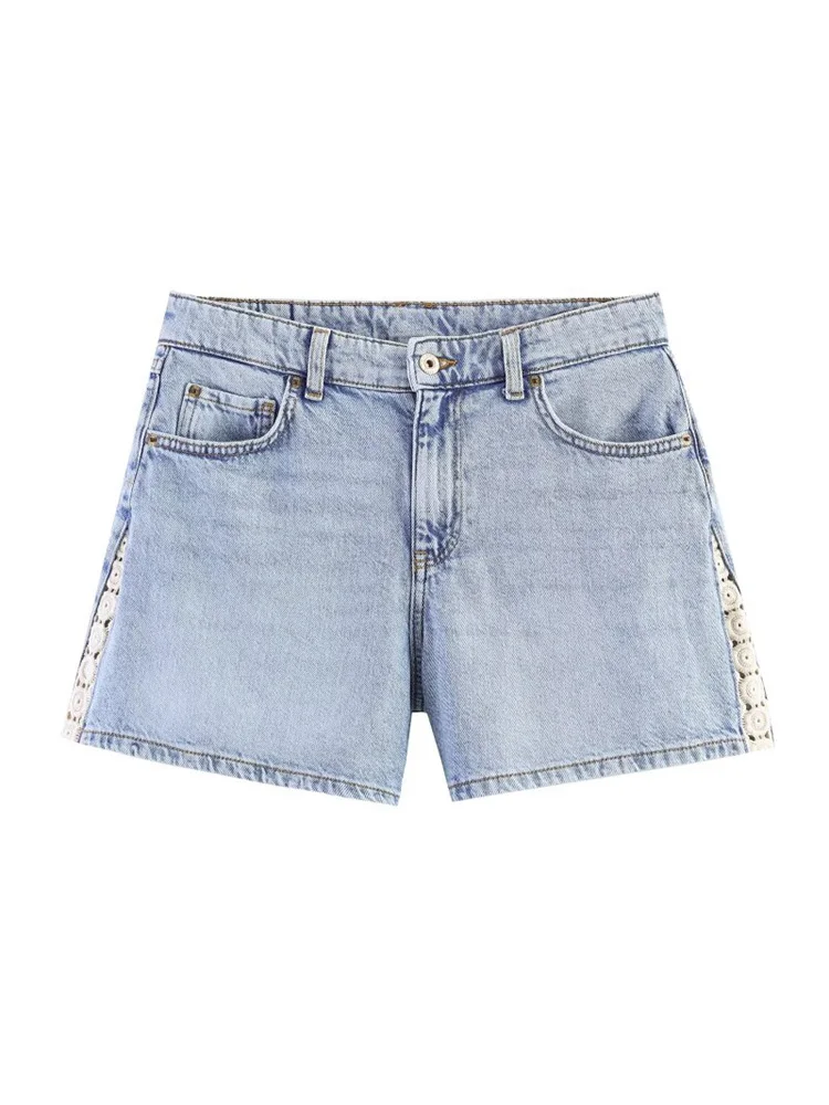 

Women Summer Shorts Jeans 2026 Summer Solid High Waist Denim Female Elegant Street Shorts Clothing