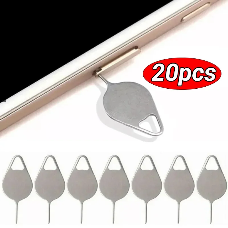 20Pcs Universal SIM Card Tray Eject Pin Stainless Steel Needle Remover Tool for Most Smartphone Mobile Phone - view 2