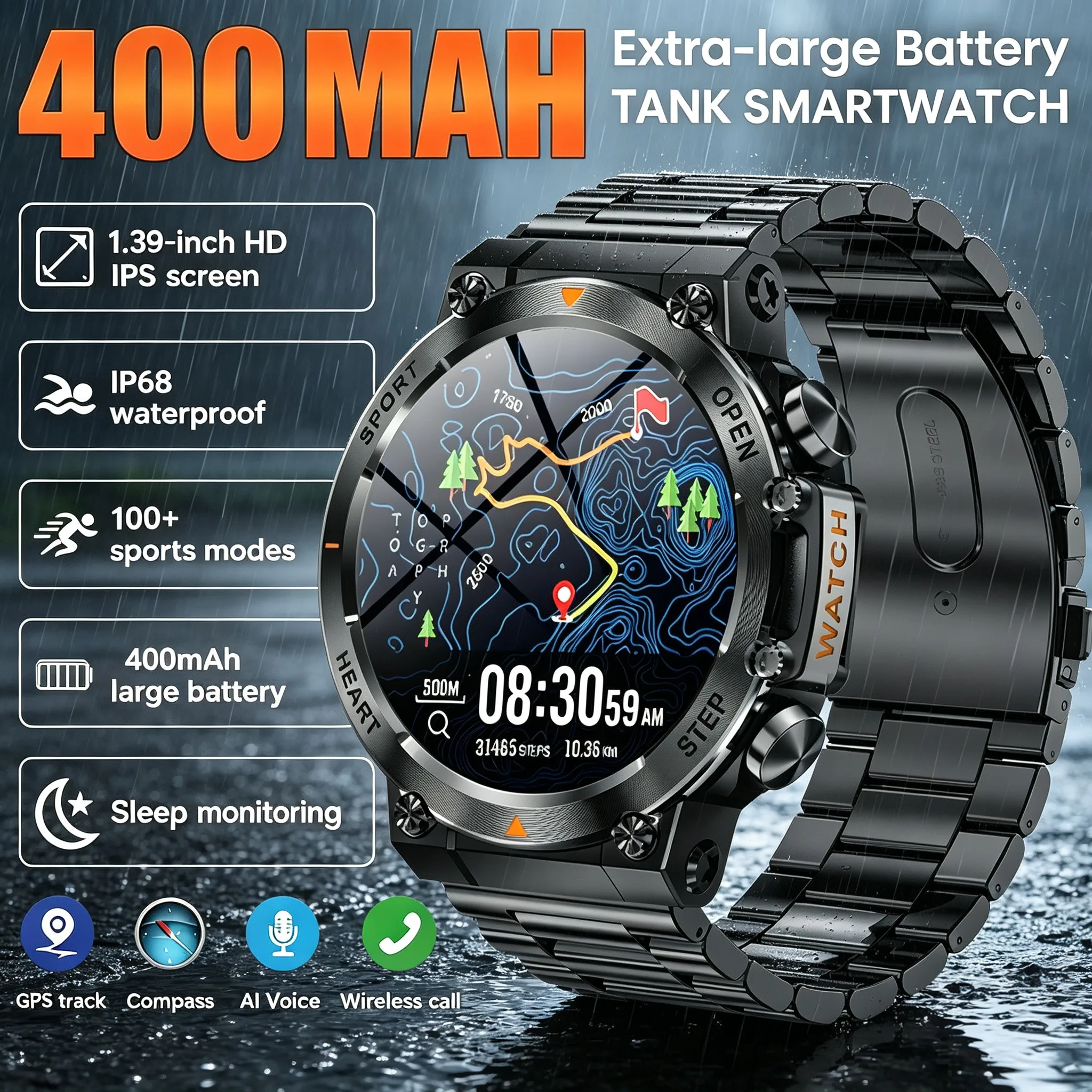 Smartwatch Custom - 2026 NEUE Smartwatch für Herren 1,39