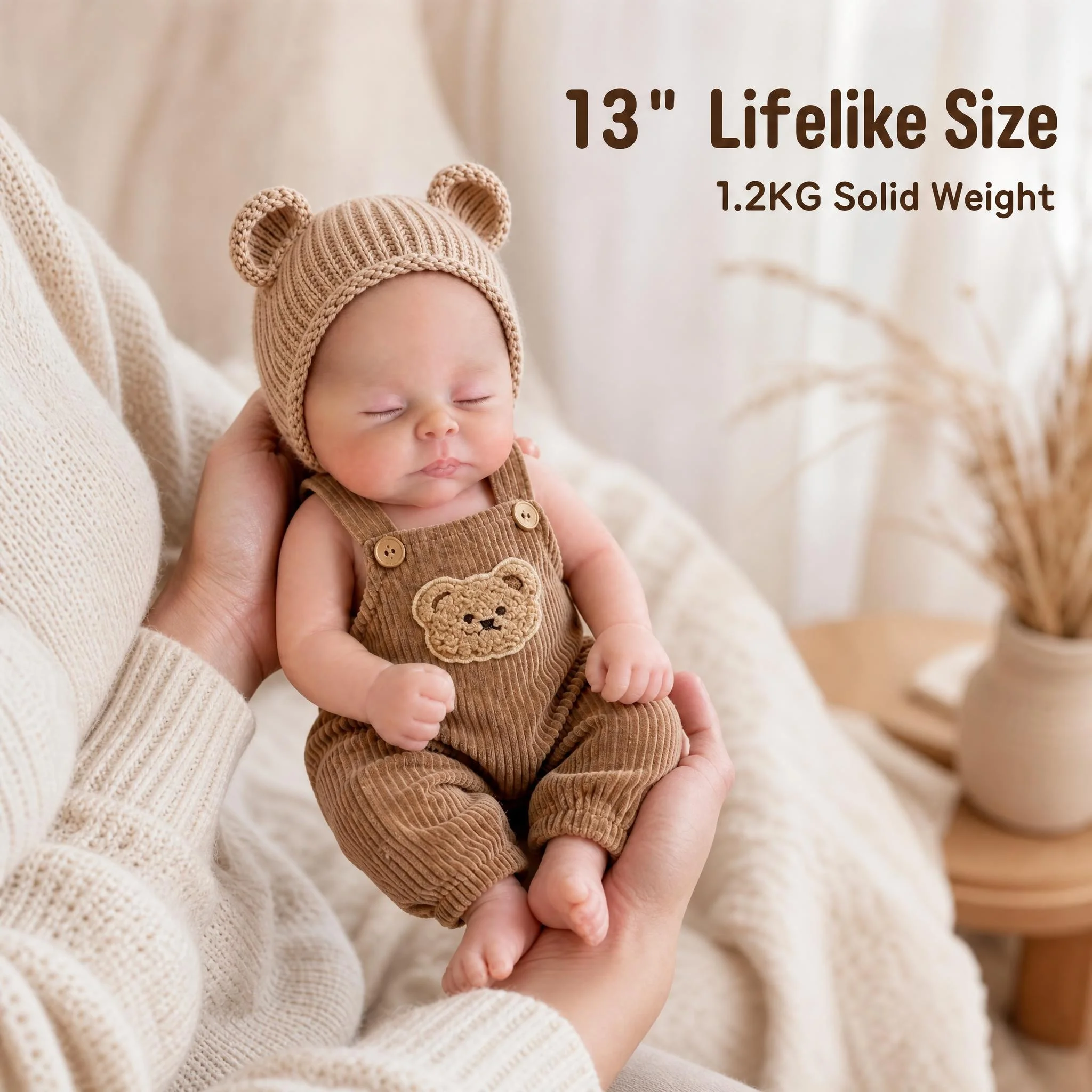 NPK 12Inch Christopher Solid Silicone Reborn Doll Mouth Openable Super Soft Squishy Elastic Lifelike Simulation Collectible Doll