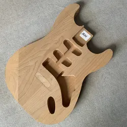 JB201 Natural Solid Alder Wood 6 String ST Electric Guitar Body SSH Pickups No Paints Unfinished DIY part Custom Order