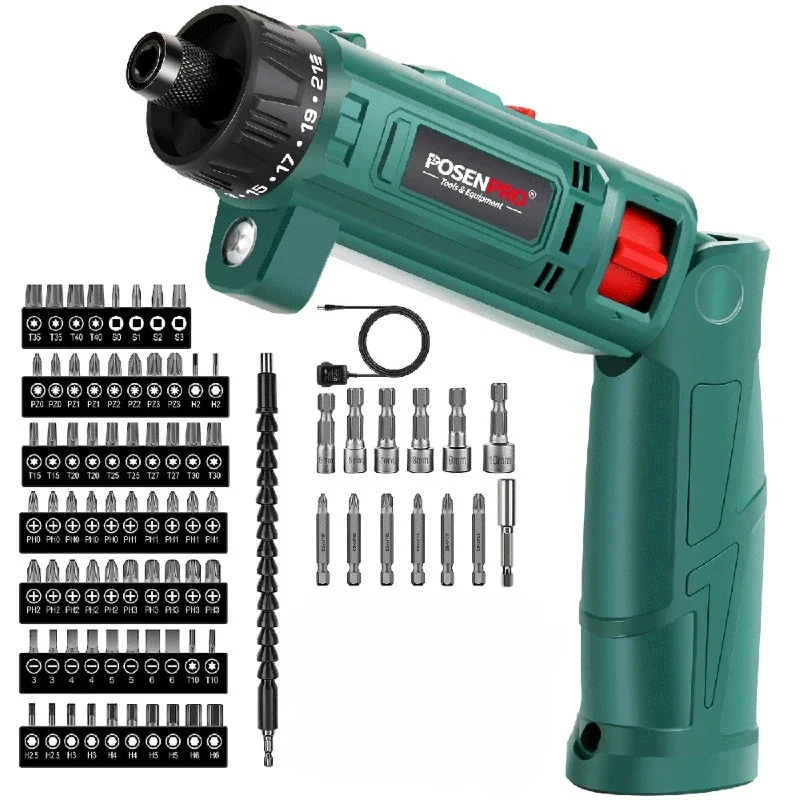 

Household Small Multifunctional Electric Drill Charging Folding Electric Tool Screwdriver Electric Screwdriver