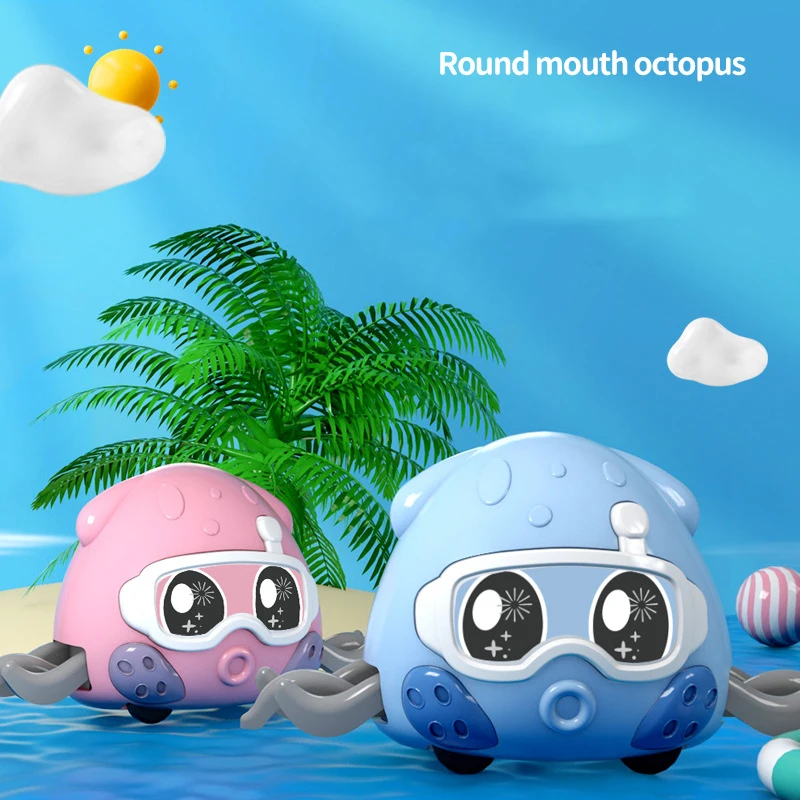 Pająk Octopus Zwierzę Podwójne Pociągnięcie Tyłem Bieg Bieg Toot Toot Chodząca Tańcząca Zabawka Sensoryczna Zabawka Edukacyjna Prezent do Raczkowania Zabawka do Raczkowania dla Niemowląt