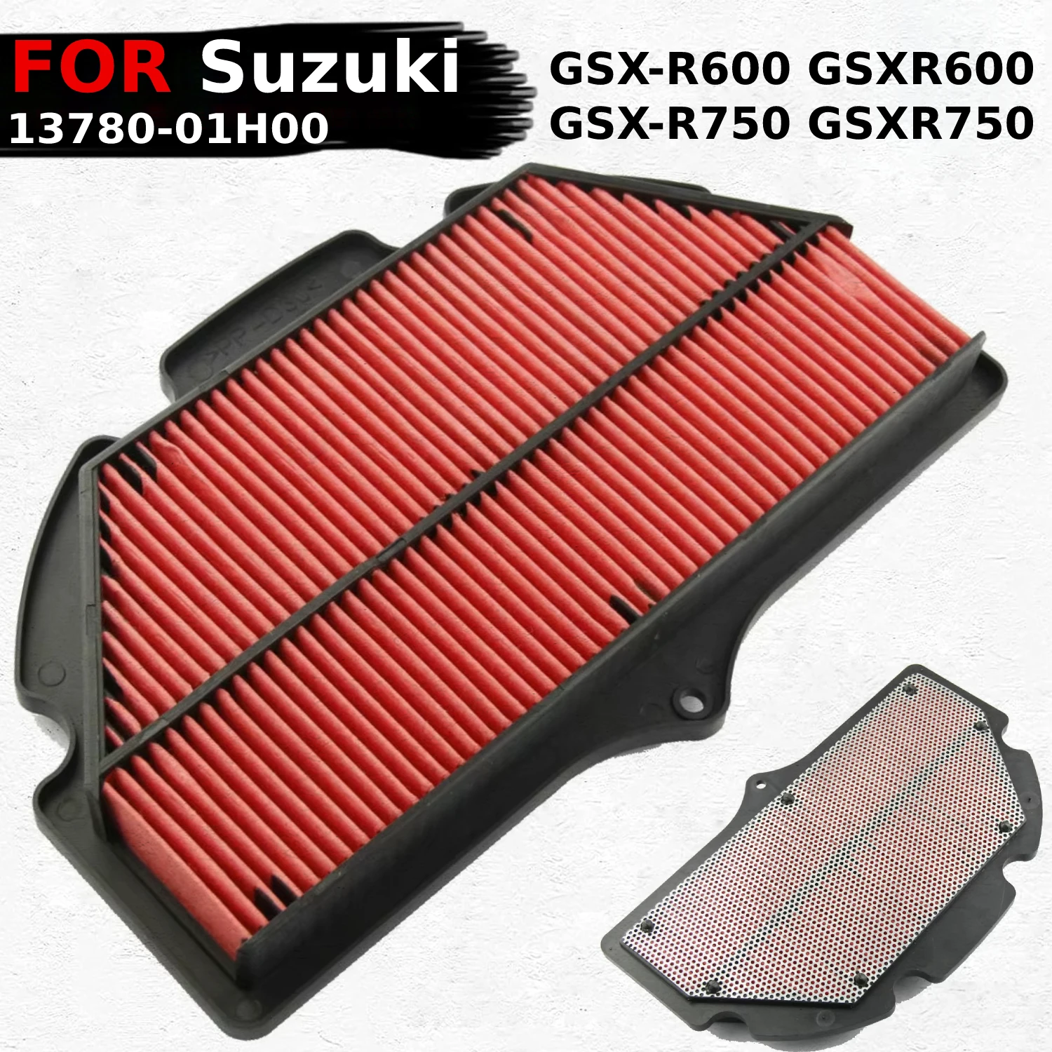 

Motorcycle Air Cleaner Filter Engine Filters Accessories For Suzuki GSX-R600 GSXR600 GSX-R750 GSXR750 2006-2010 OEM:13780-01H00
