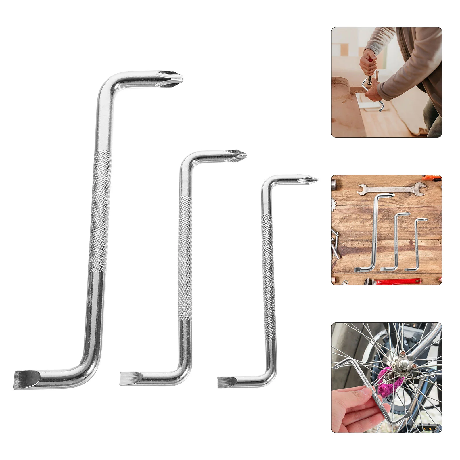 

3 Pcs Screwdriver Bend Offset 90 Degree Bent Non-Slip Double Head 1450X650X080CM Z-Type Right Angle