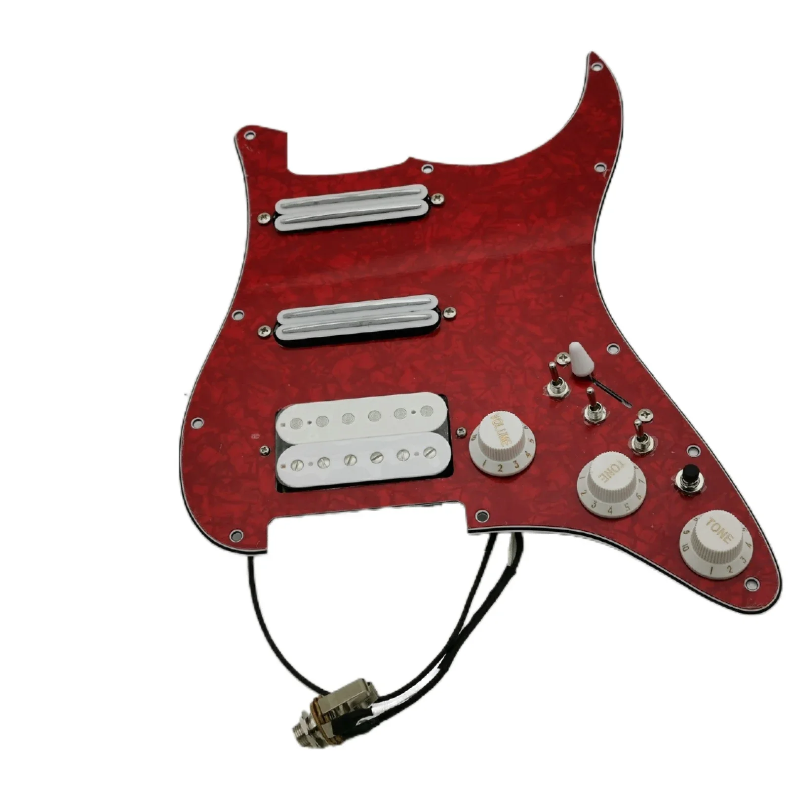 Prewired loaded Pickguard Guitar Pickups Humbucker Pickups Alnico 5 HSS Wiring Harness Push-Pull Single Cut Set