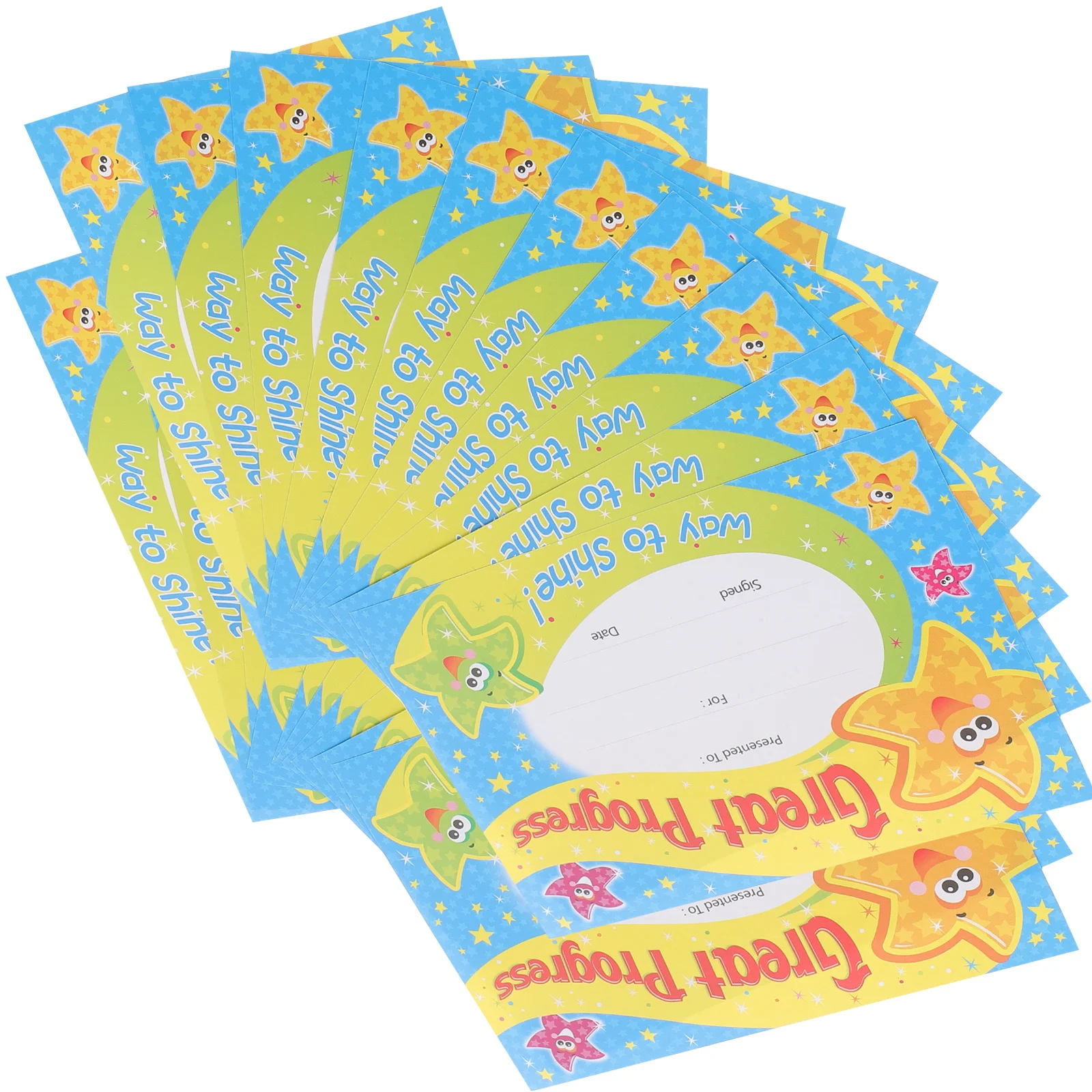 

Сертификаты с героями мультфильмов, очаровательная поощрительная награда, утолщенная детская бумага для сертификатов, красочная печать для школьных принадлежностей