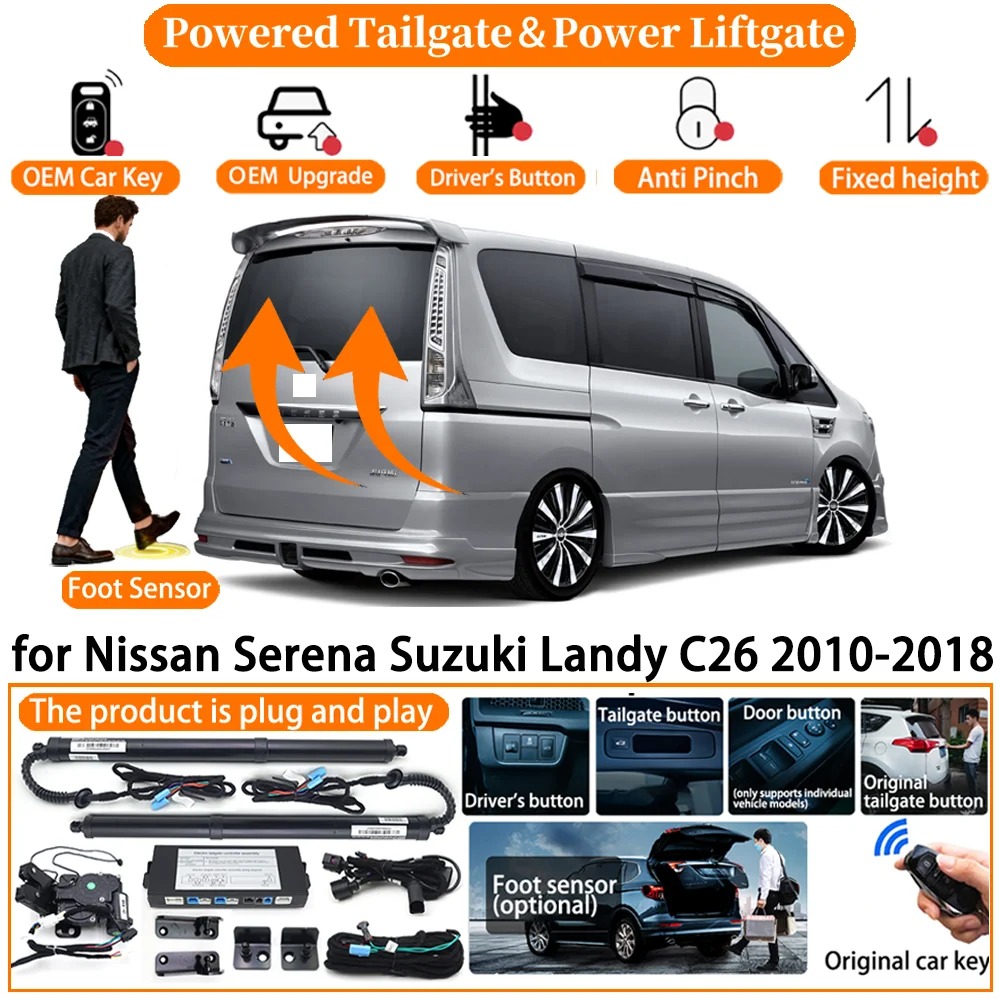 Car OEM Smart Powered Tailgate system for Nissan Serena Suzuki Landy C26 2010-2018 Automatic Electric Power Tailgate Strut kit