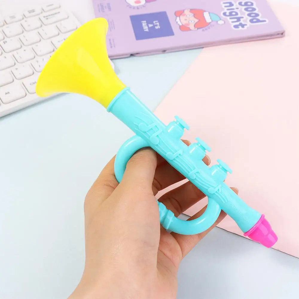 Learning Education 17CM Best Gift   Colorful  Trumpet Baby Music  Plastic Trumpet Baby Horn