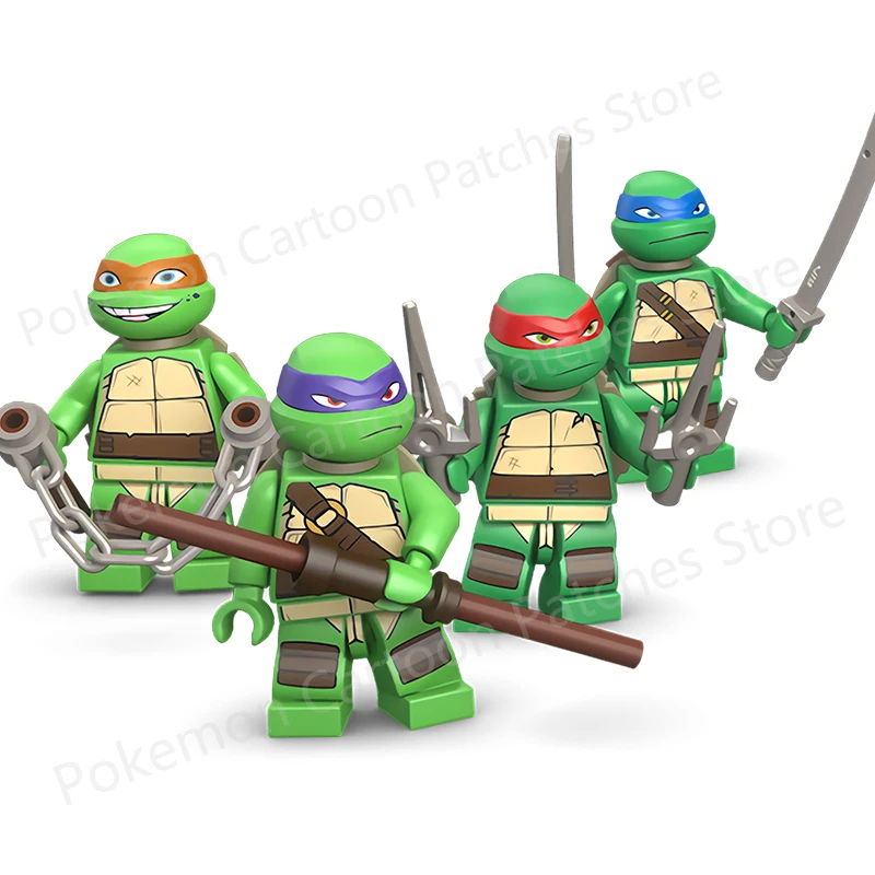 Teenage Mutant Ninja Turtles Fusible Patch Sticker Clothing Thermoadhesive Anime Patches for Men DIY T-shirt Decor Applique Gift