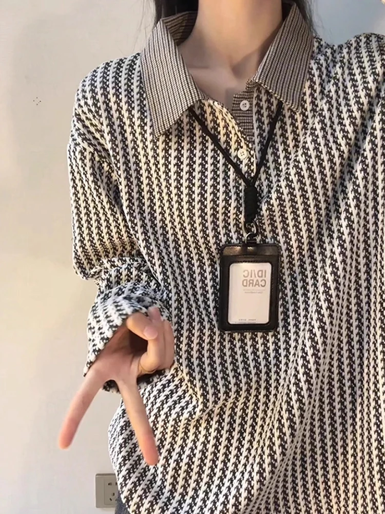 

Мужская футболка Bla Prince of Ws Che irt Long Sve Inner Wear Base irt Casual Sle Autumn Season Faion