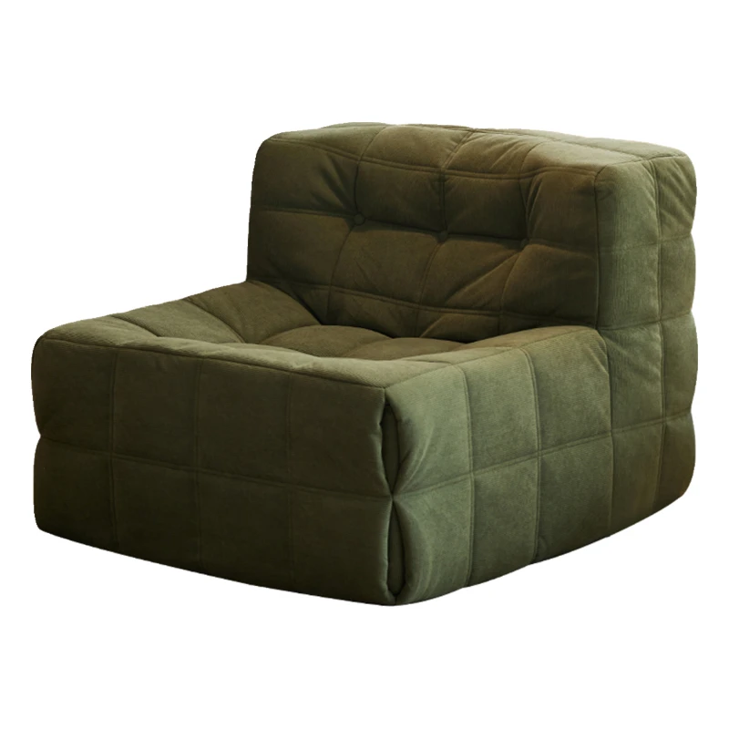 

Single sofa antique corduroy toast sofa waffle corner sofa leisure lazy sand