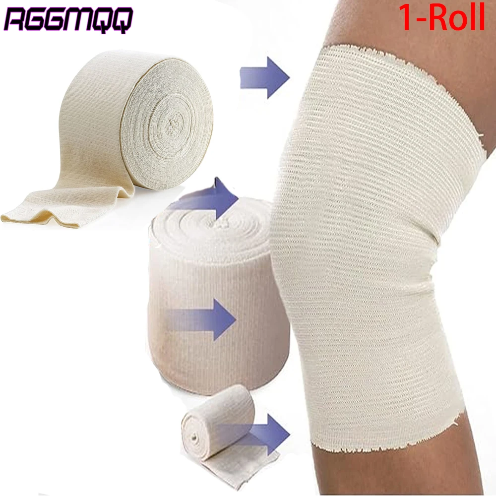 1Roll Elastic Tubular Support Bandage,Reusable Elastic Bandage Sleeve,Tubular Compression Bandage Roll for Leg,Knee Arm & Elbow