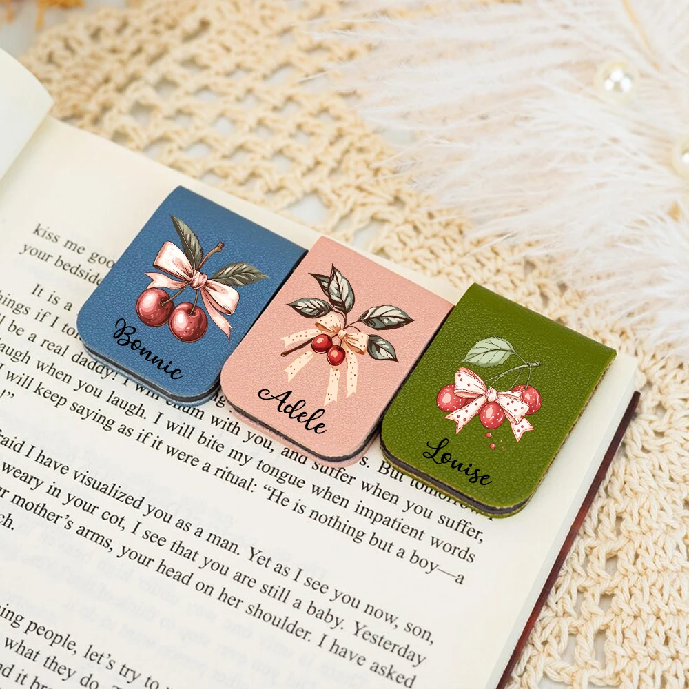 

1 personalized leather magnetic bookmark Magnetic, library bookmark Magnetic, library bookmark